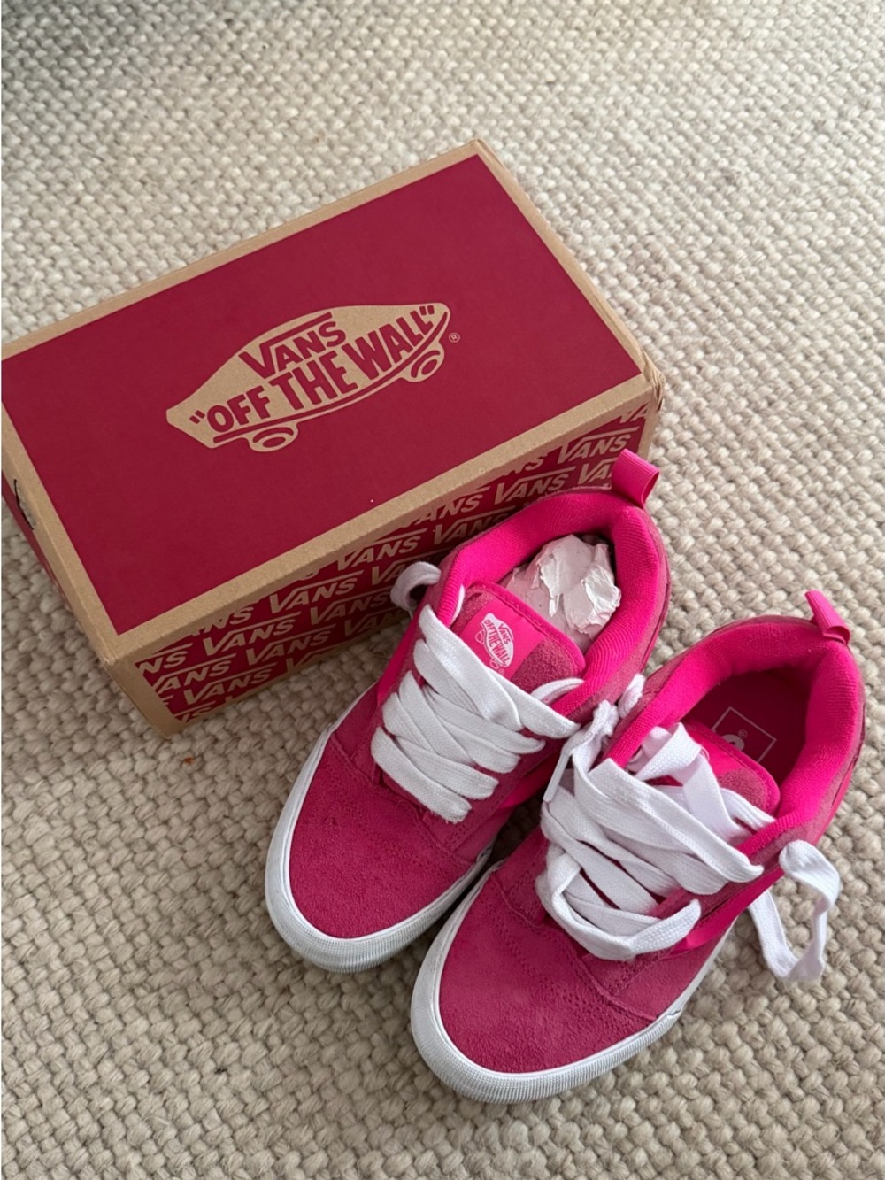 Vans Pink Suede Low-Top Sneakers